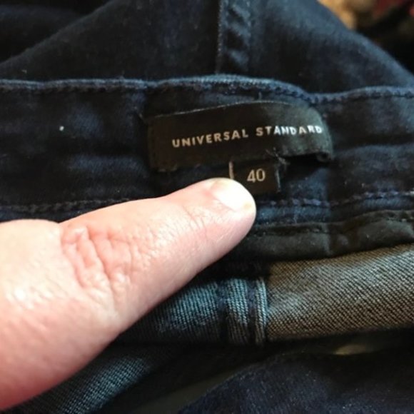 Universal Standard High Rise Seine Skinny Jeans 32" Size 40W - Picture 3 of 3